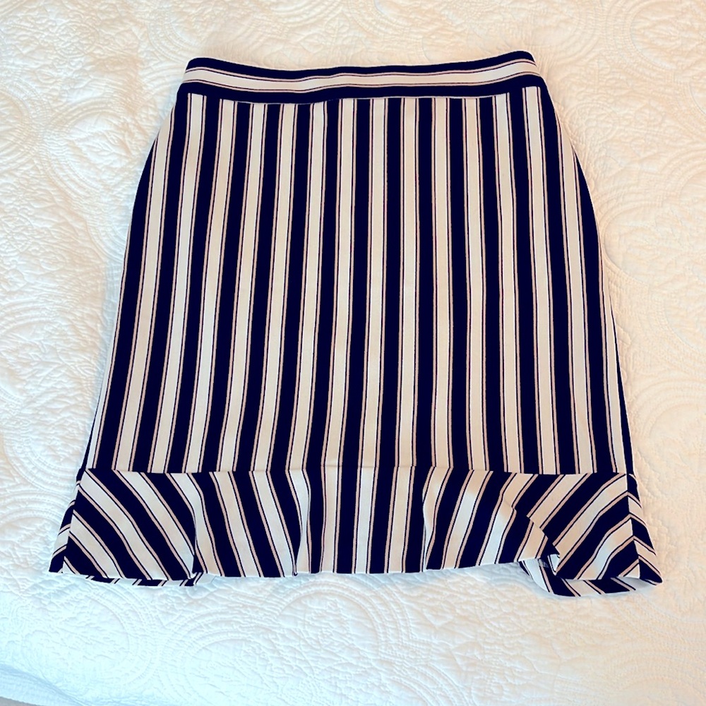 Ann Taylor striped pencil skirt